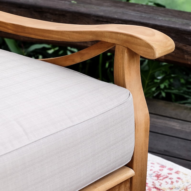 Cambridge Casual Lowell Teak Patio Daybed with Cushion