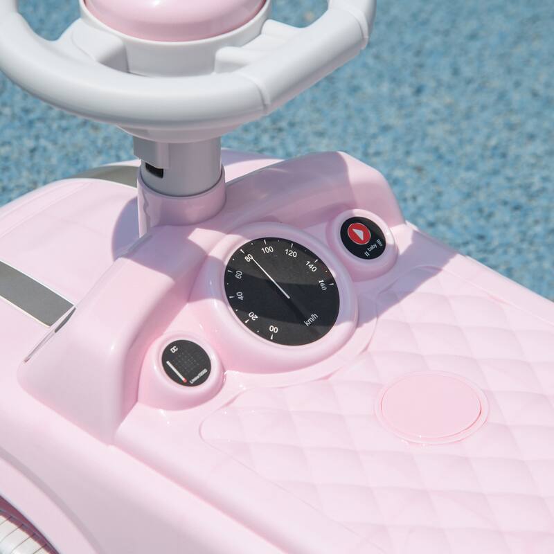 Toddler Ride on Toy, Foot to Floor Sliding Car with Horn, Working Steering Wheel & No Tip Anti-Over-Backwards System