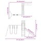 preview thumbnail 4 of 15, vidaXL Swing Set Outdoor Backyard Wooden Playground Equipment for Kids Age 3-8