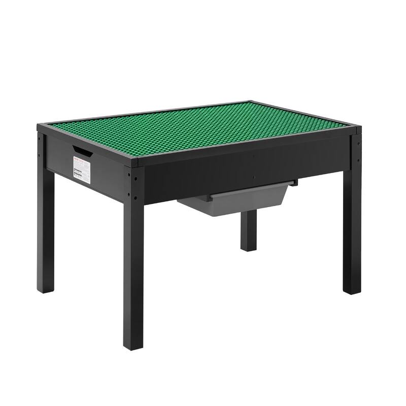 Kids Wooden Activity Table with Double-Sided Tabletop - 31.89 x 21.77 x 19.76 in