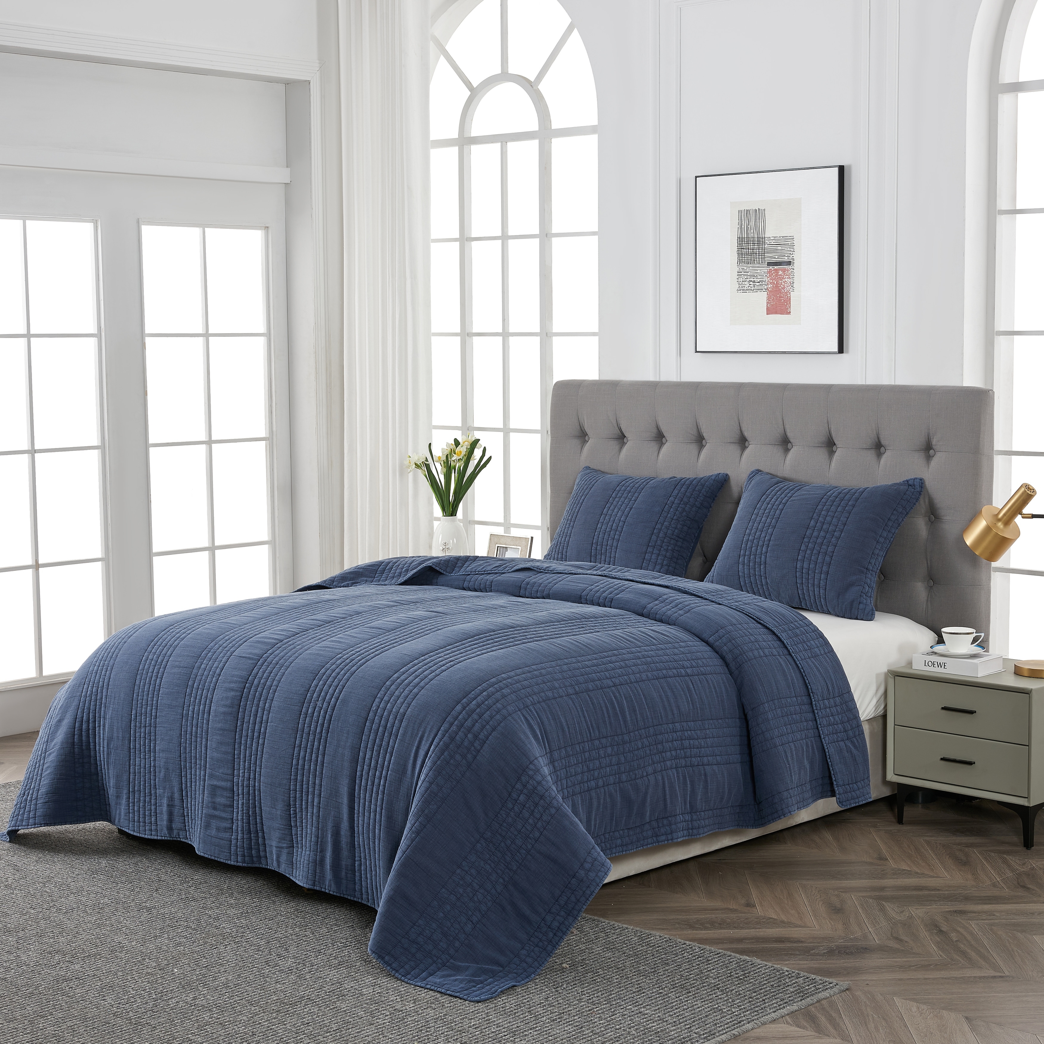 Stonewash Classic Cotton Quilt & Coverlet Set - Picture 52 of 75