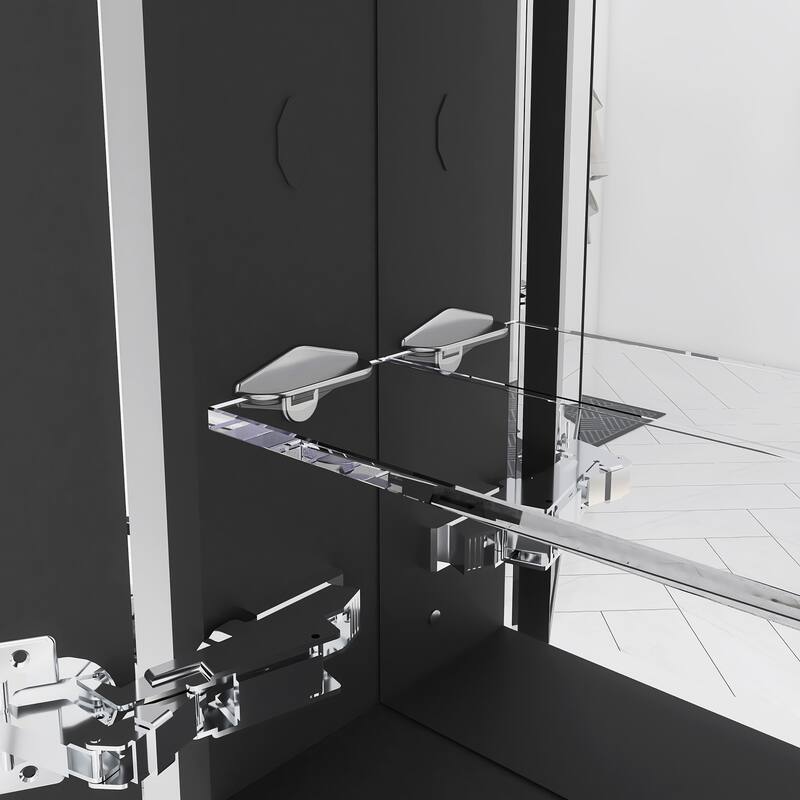 Rectangular Aluminum Medicine Cabinet with Mirror