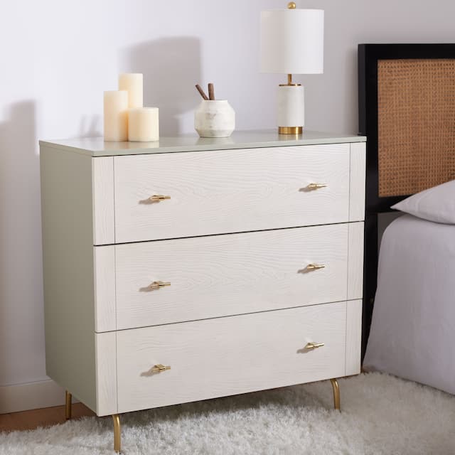 SAFAVIEH Genevieve 3Drawer Storage Bedroom Dresser Overstock.ca