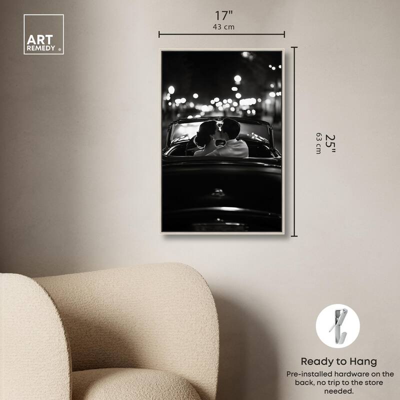 Kiss Me in the Moonlight II Canvas by Art Remedy