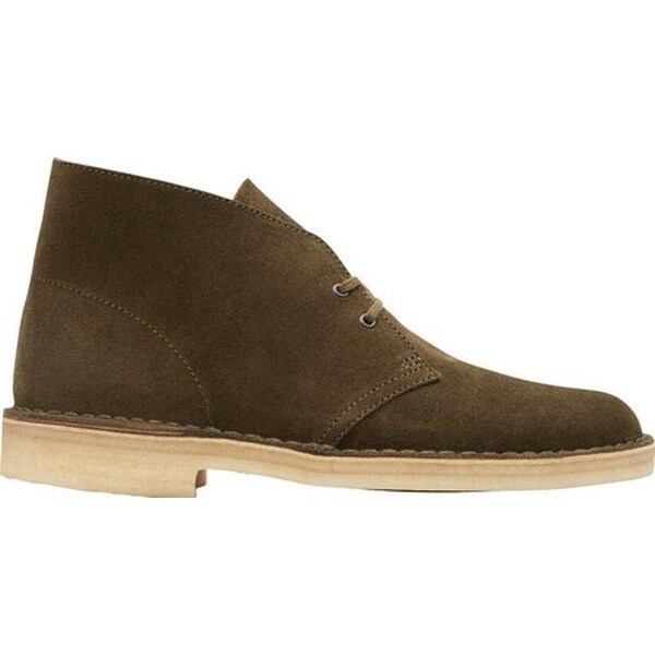 clarks desert boot olive suede