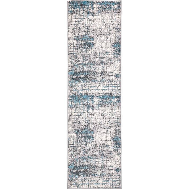 World Rug Gallery Distressed Abstract Modern Area Rug