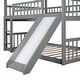 preview thumbnail 30 of 46, Solid Wood Triple Bunk Bed - Full-Over-Full-Over-Full