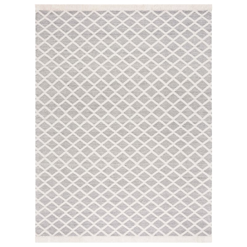 SAFAVIEH Handmade Marbella Geeke Trellis Fringe Wool Rug