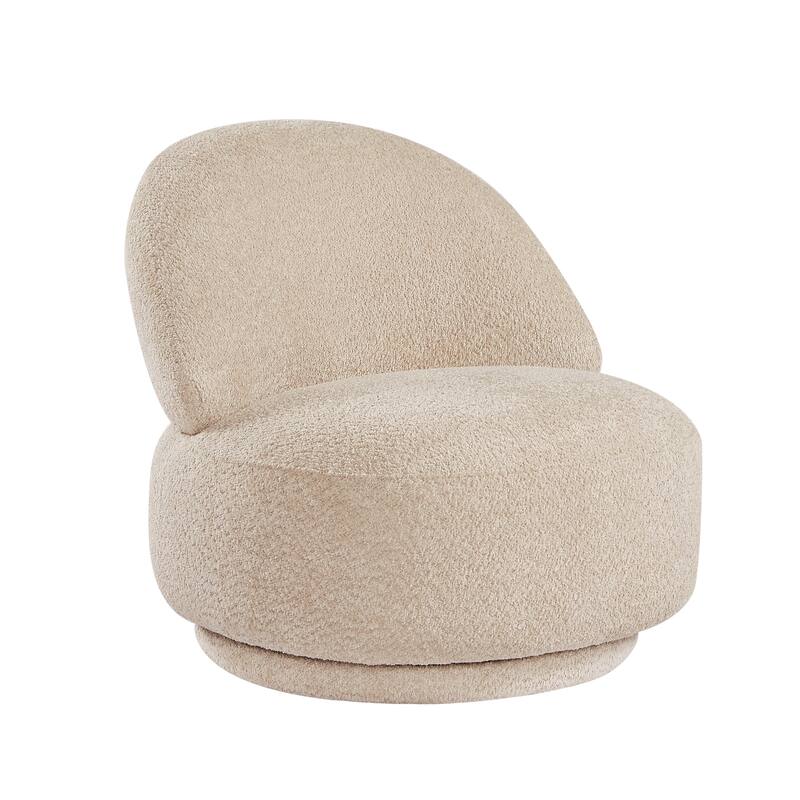 Fabric Swivel Chair with Metal Frame