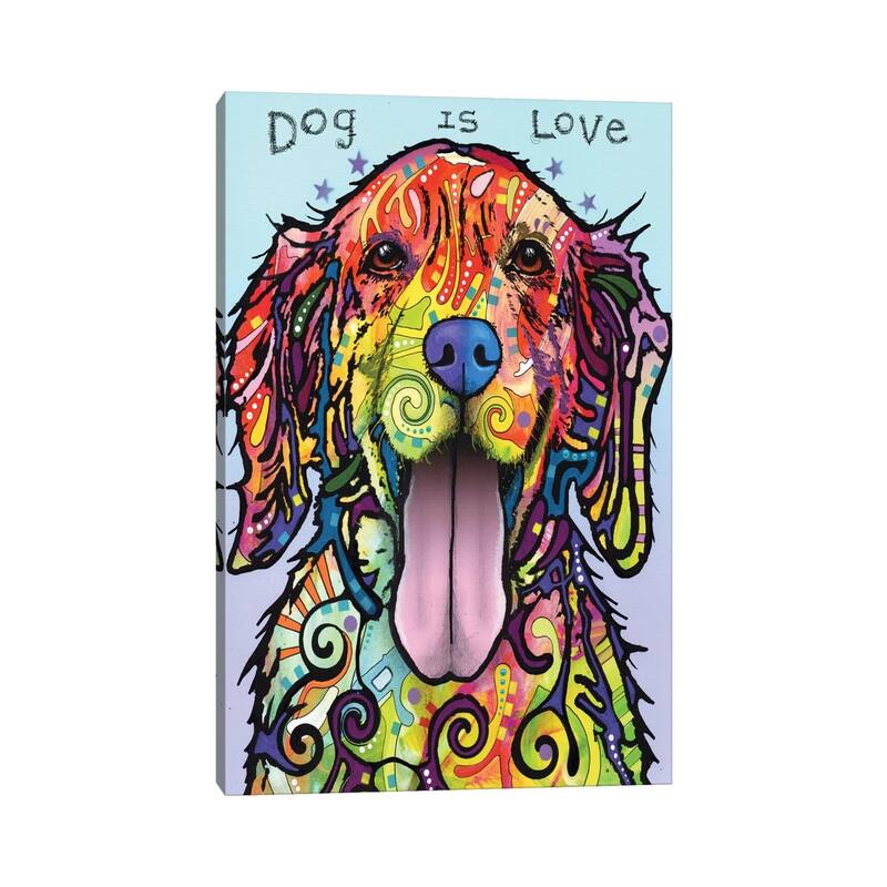 iCanvas "Dog Is Love" by Dean Russo Canvas Print