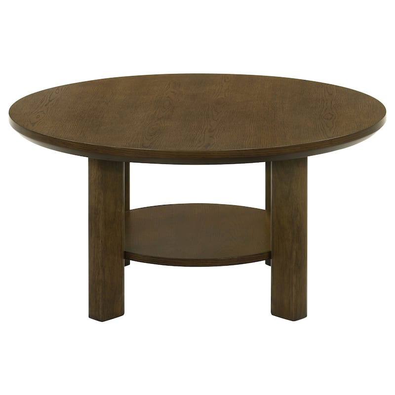 Ottowa 35-inch Round Wood Cocktail Coffee Table