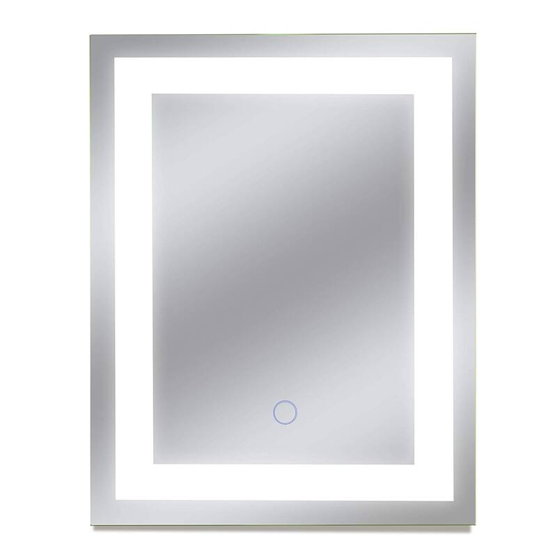 Dyconn Faucet Edison Wall-mounted LED Backlit Tri-Color Mirror - Clear