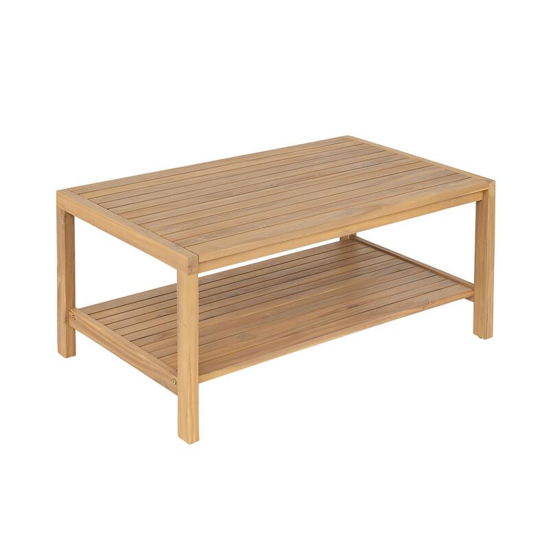 Christopher Knight Home- Mason Acacia Patio Loveseat and Coffee Table Set