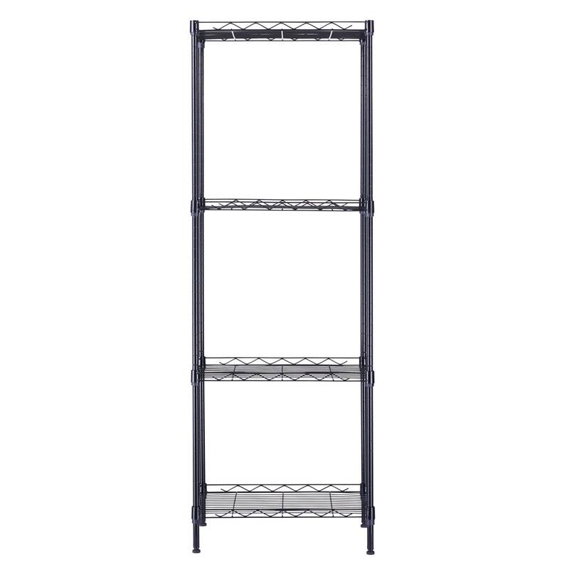 4-Tier Steel Wire Shelving Unit Metal Storage Rack