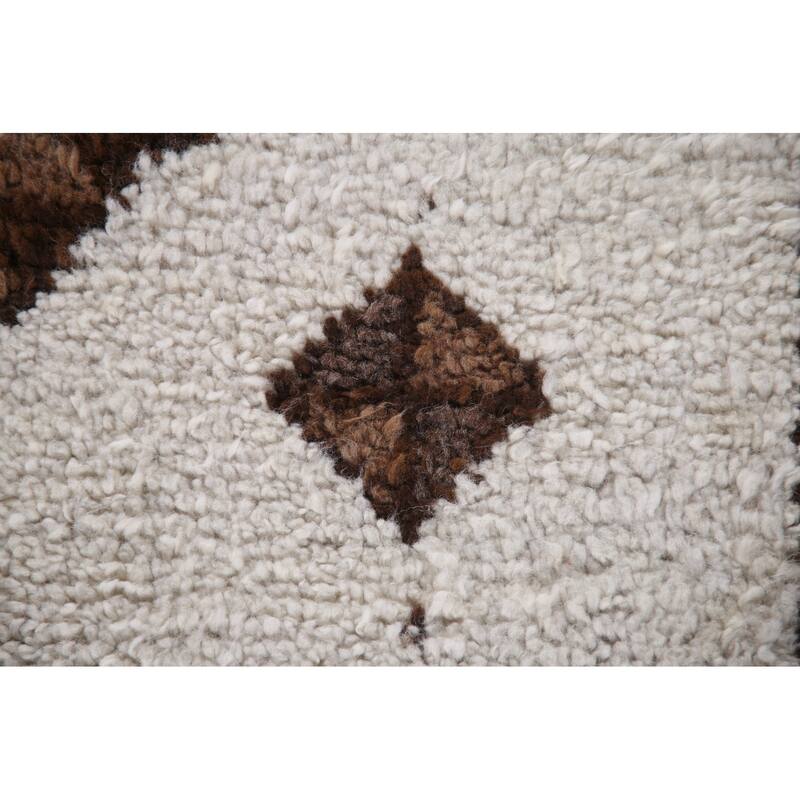 Natural Dye Anatolian Runner Rug Hand-knotted Turkish Wool Carpet - 3'1"x 11'2"