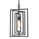 preview thumbnail 4 of 3, Modern Farmhouse Kitchen Black Mini Pendant Hanging Ceiling Fixture - W12"xH20.4"