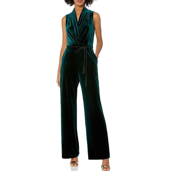 vince camuto green jumpsuit