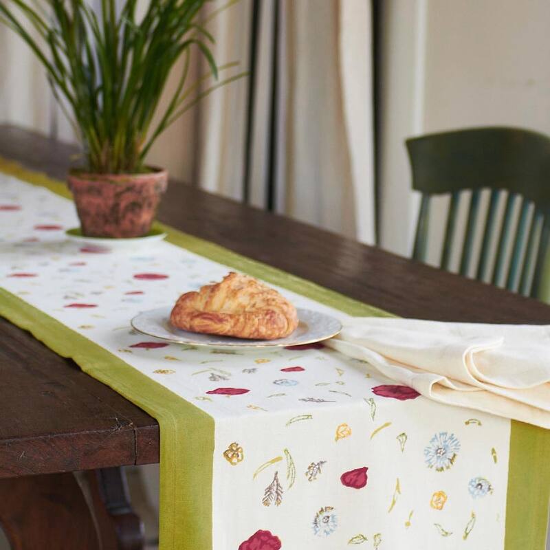 Springfields Multicolored Cotton Table Runner