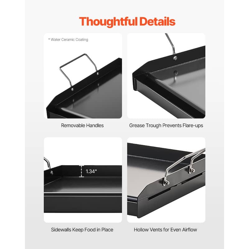 Flat Top Griddle Universal BBQ Grill Pan Cookware