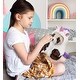 preview thumbnail 6 of 4, DolliBu Squat Panda Bear Unicorn Plush Stuffed Animal Toy with Outfit - 6.5 inches