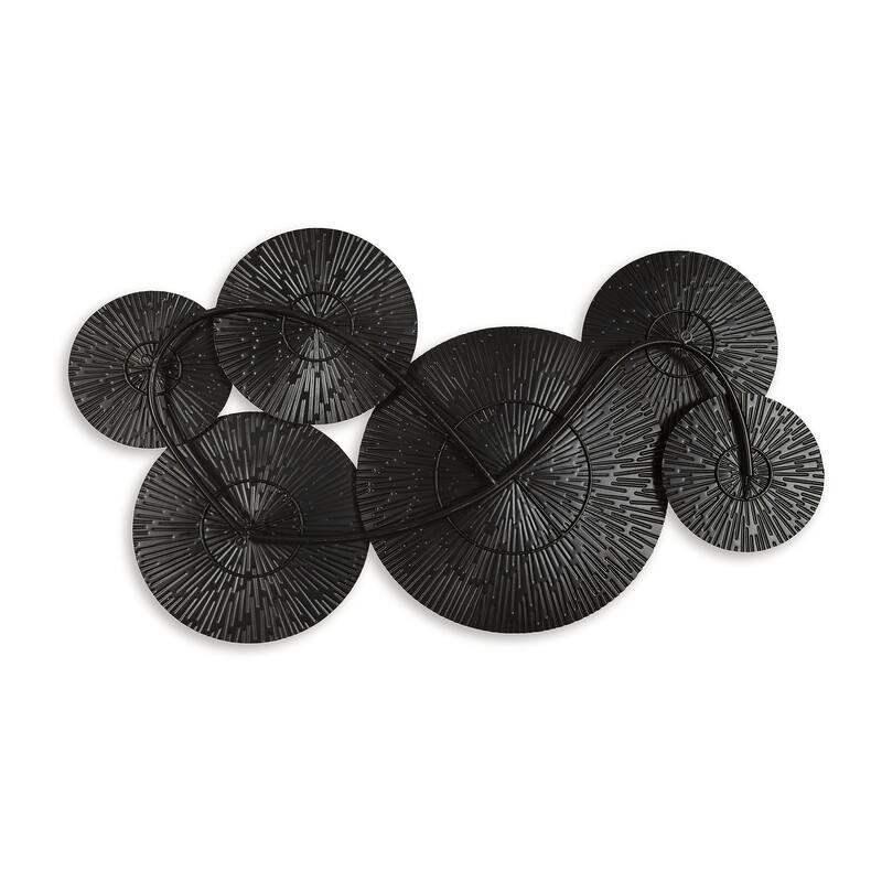 Signature Design by Ashley Rhetlen Black/Gold Wall Decor - 36"W x 2"D x 21"H