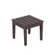 preview thumbnail 5 of 55, Shoreside 18" Modern Poly Eco-Friendly All Weather Side Table Dark Brown