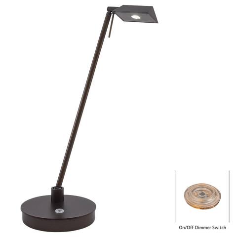 Kovacs 1 Light LED Desk Lamp in Copper Bronze Patina from the George's