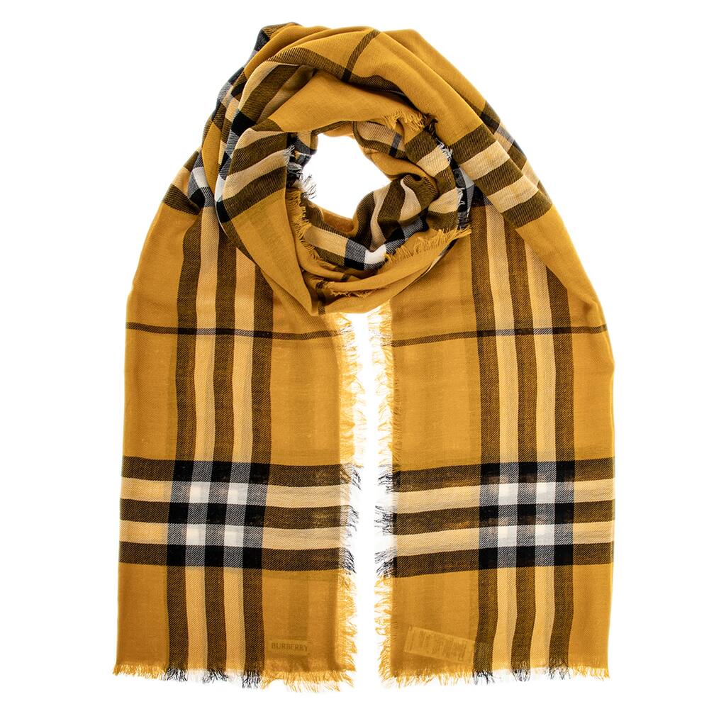 Burberry Check Wool Scarf