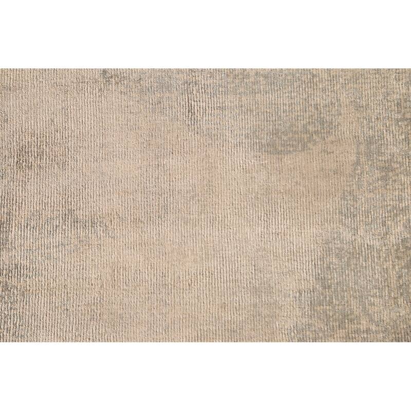 Contemporary / Modern Area Rug Hand-Knotted Abstract Wool Carpet - 5'7"x 7'10"