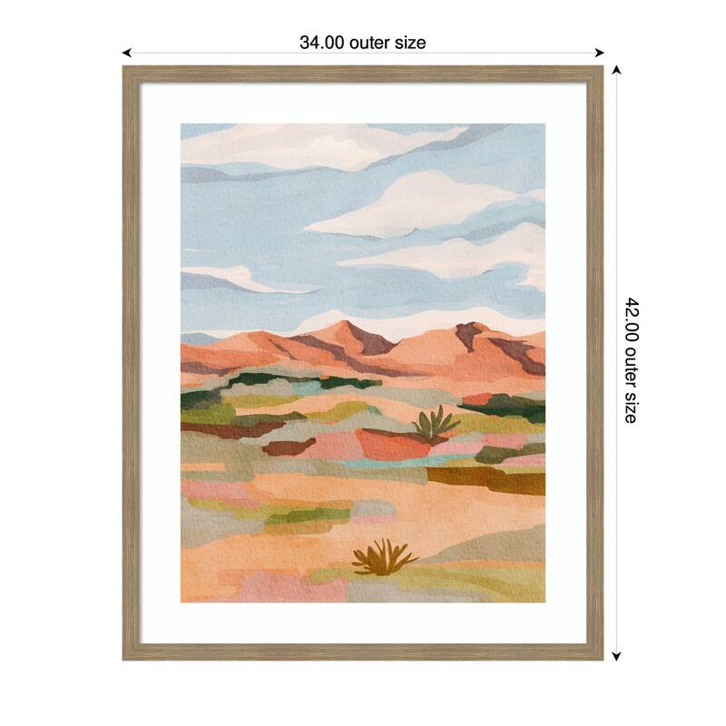 Kate and Laurel Framed Art Southwestern Dreams l by Nikita Jariwala