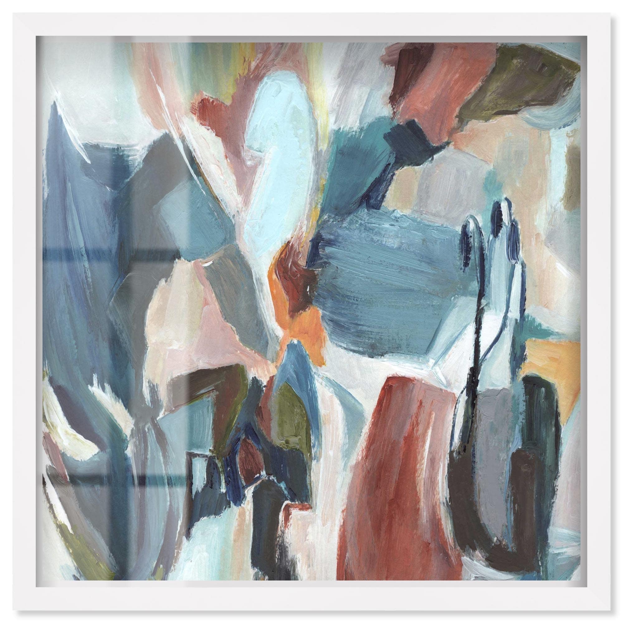 Color Therapy Neutral Wall Decor Shadowbox Print by Art Remedy