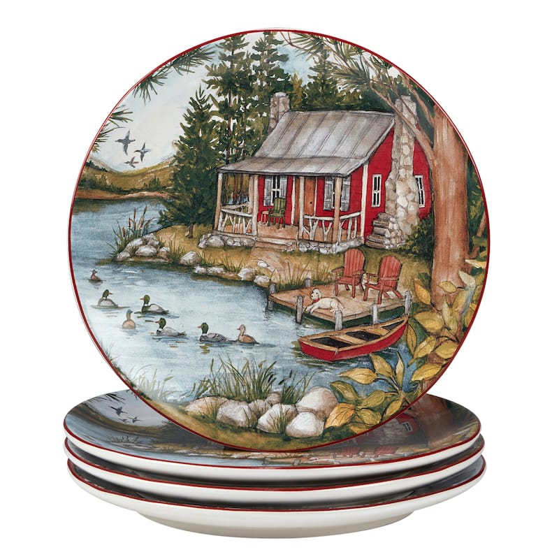 Certified International Lake Retreat 16 pc Dinnerware Set, Service for 4