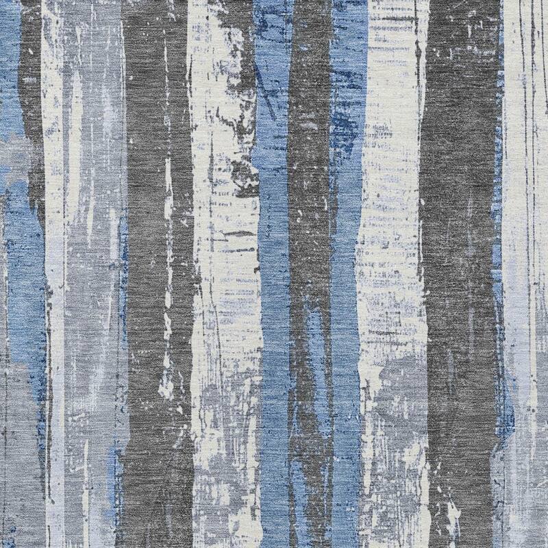 HomeRoots Striped Transitional Rectangle Outdoor Rug