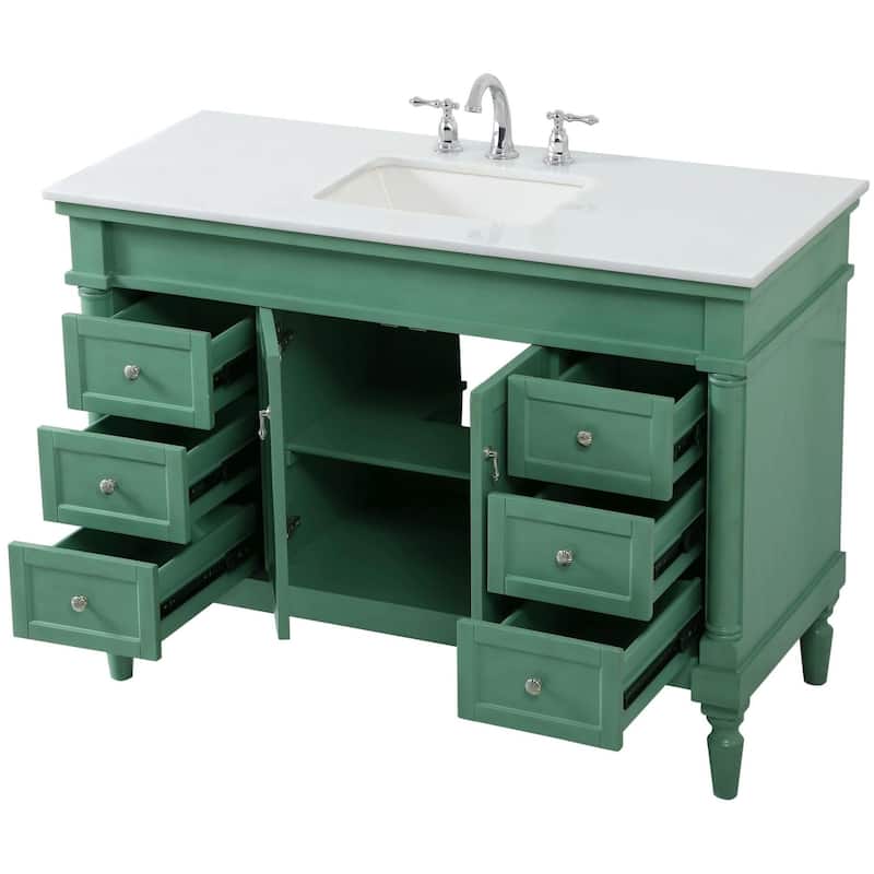 Elegant Lighting VF13048-VW Lexington 48" Free Standing Single Basin