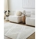 preview thumbnail 4 of 18, Livabliss Lyna Global Diamond Washable Area Rug 2' x 2' 10" - Cream/White - Rectangle