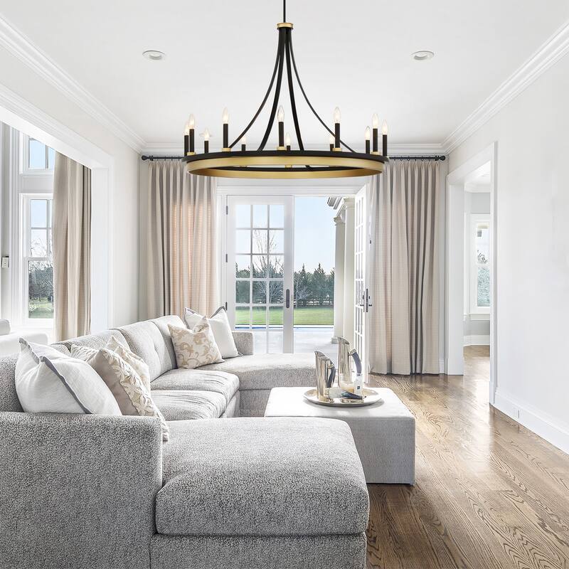 Acroma 12-light 40In Modern Farmhouse Large Empire Chandelier