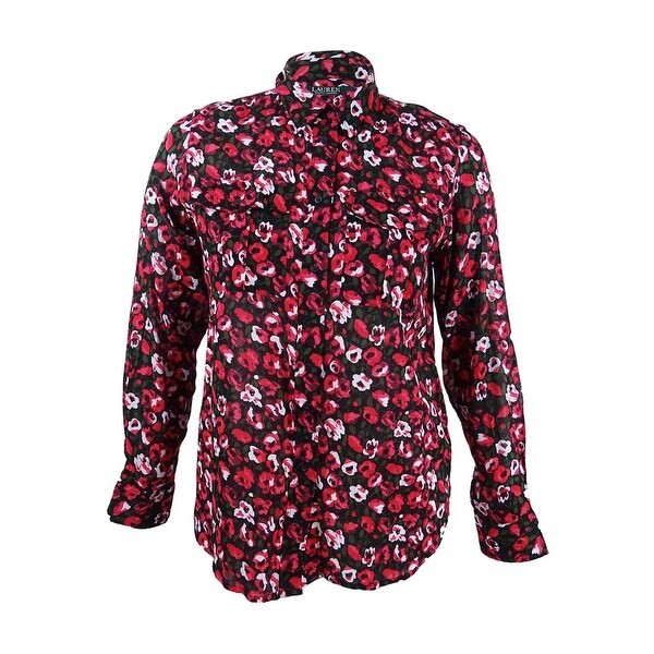 ralph lauren floral button down shirt
