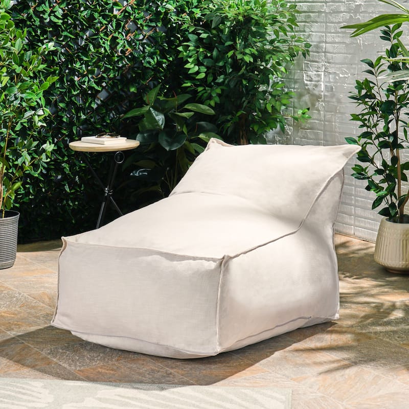 Tulum Indoor/Outdoor Bean Bag Lounger by Christopher Knight Home