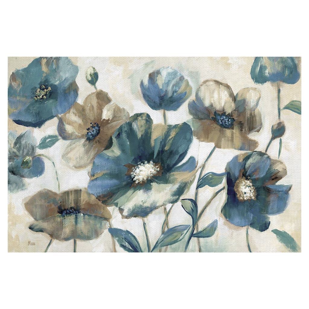 Indigo Garden Light by Nan Canvas Art Print