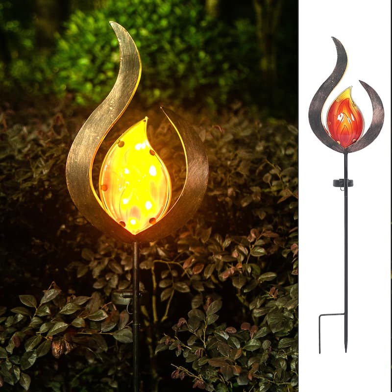 Adeco Garden Solar Lights Pathway Stake