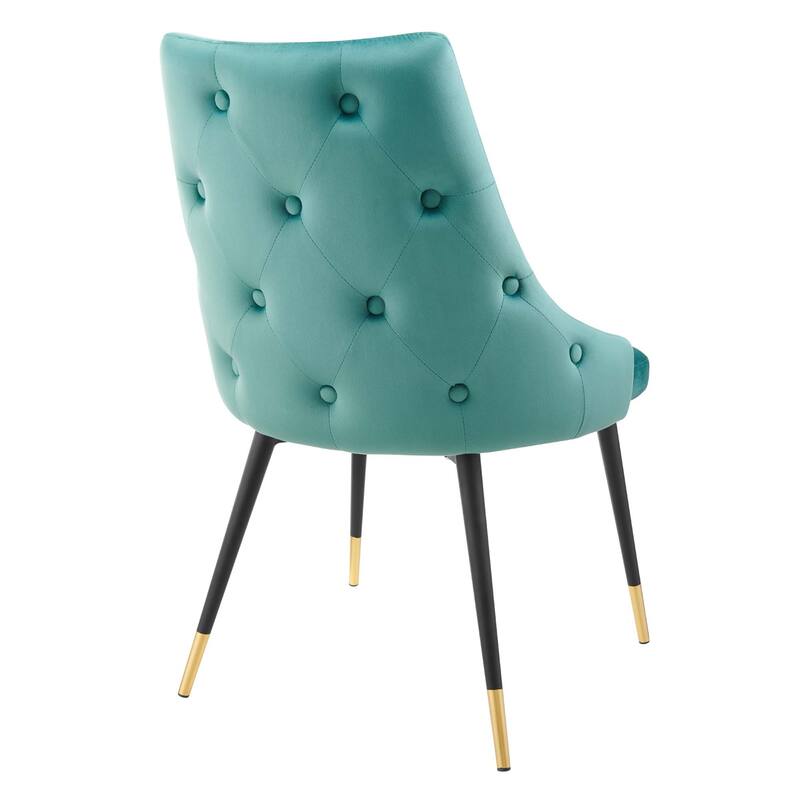 Modway Adorn Dining Side Chair Performance Velvet in Navy, Set of 2