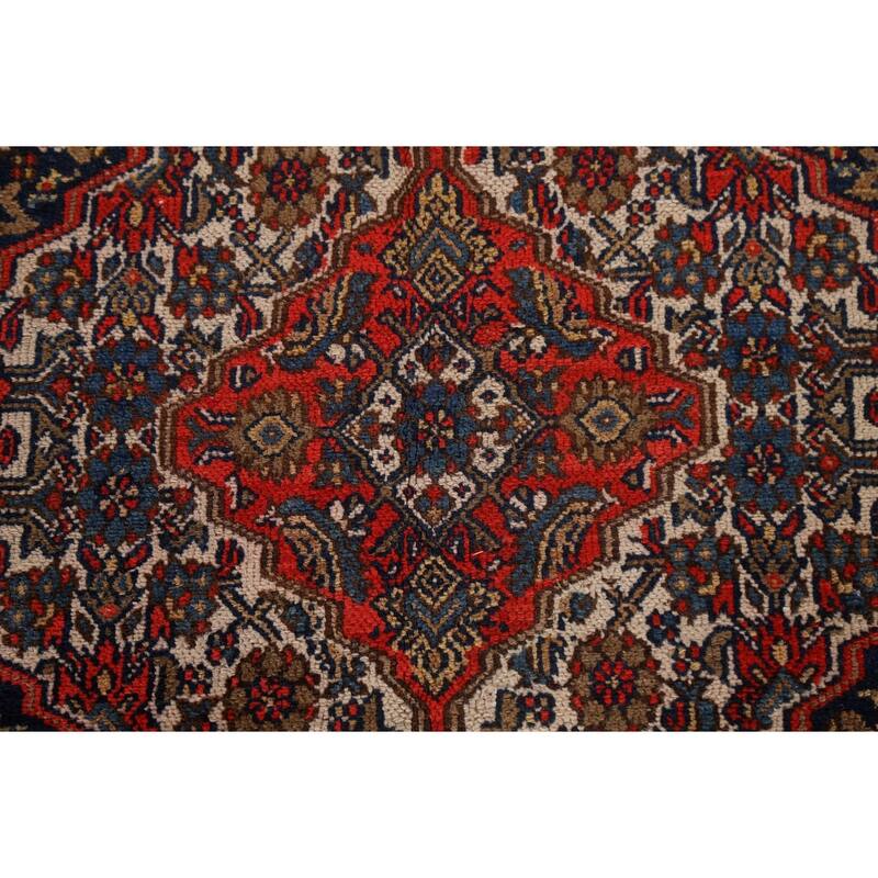 Pre-1900 Antique Malayer Persian Wool Runner Rug Hand-knotted Carpet - 6'10" x 16'9"