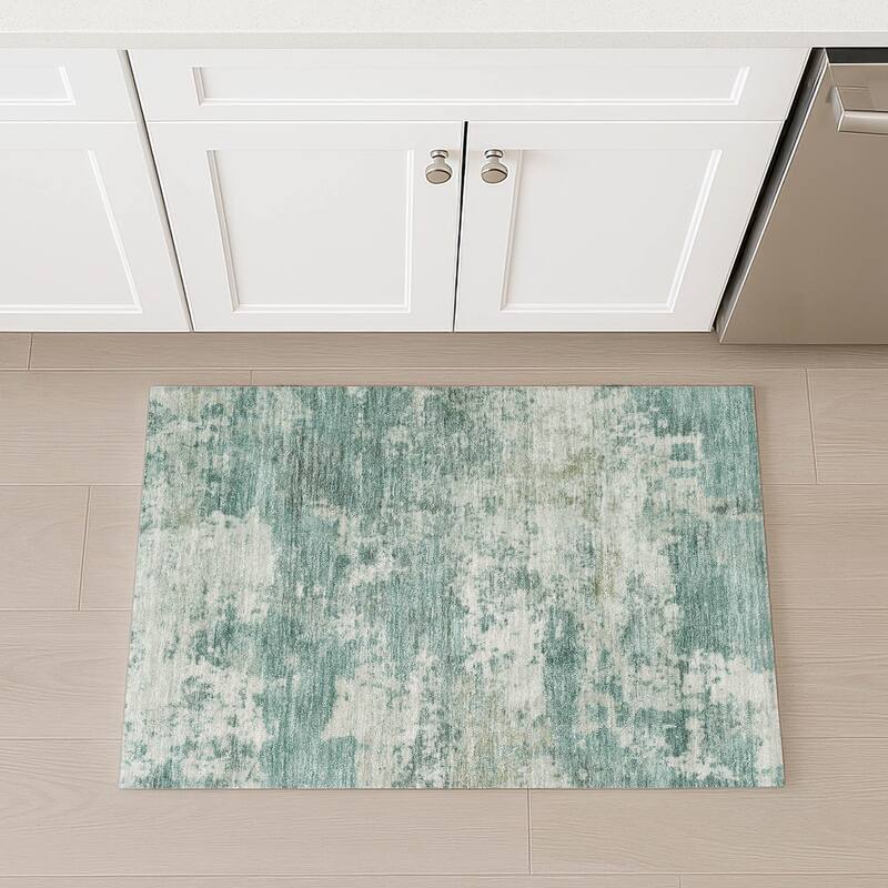 Machine Washable Indoor/ Outdoor Modern Jenna Chantille Rug