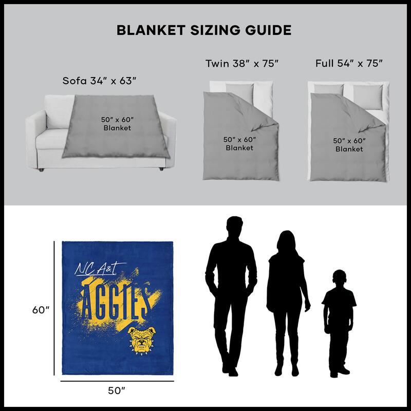 NCAA School Tradition Silk Touch Throw Blanket