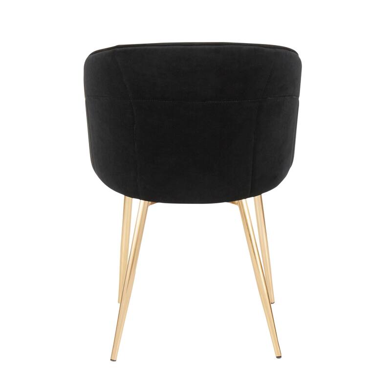 Silver Orchid Ralston Contemporary-Glam Velvet Upholstered Chair - N/A
