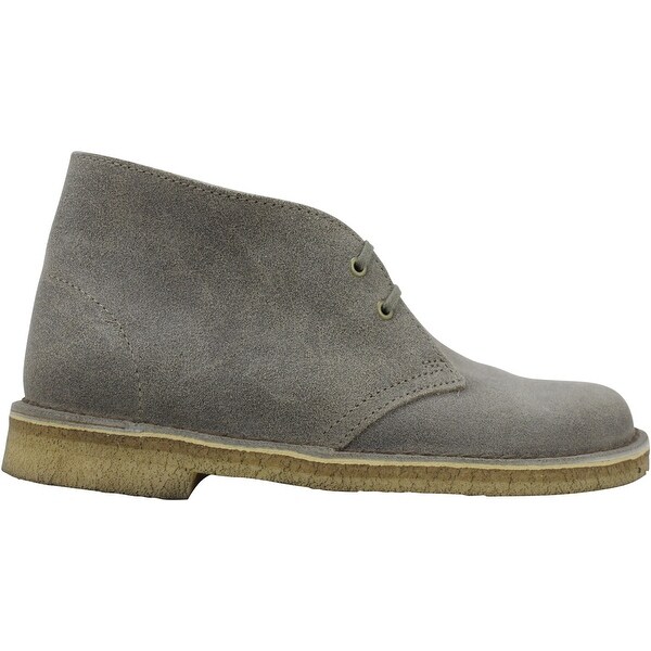 clarks desert boot taupe distressed suede