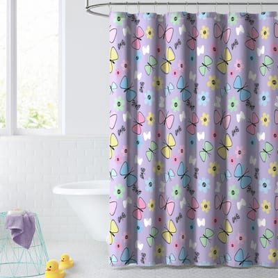 Dream Factory Kids' 72-inch Fabric Shower Curtain