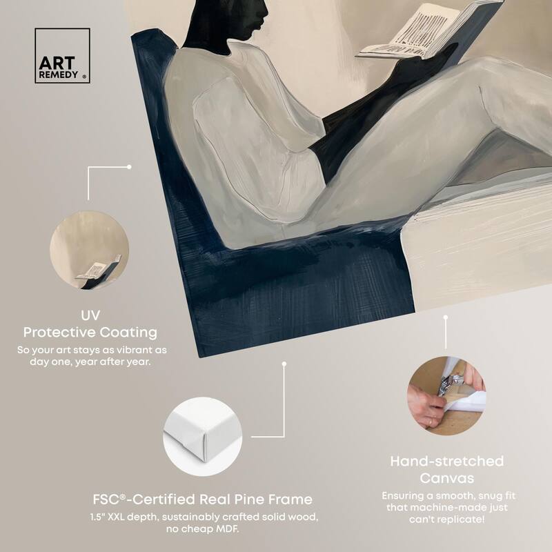 Void Reader I Canvas by Art Remedy, Gallery Wrapped