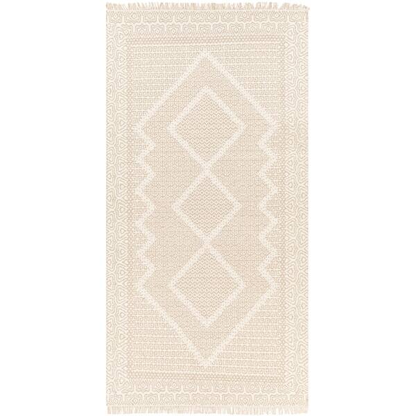 slide 2 of 19, Joe Traditional Area Rug Tan/Cream - 2' 6" x 8'