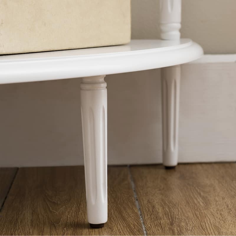Leick Home One Drawer Corner Stand with Shelf